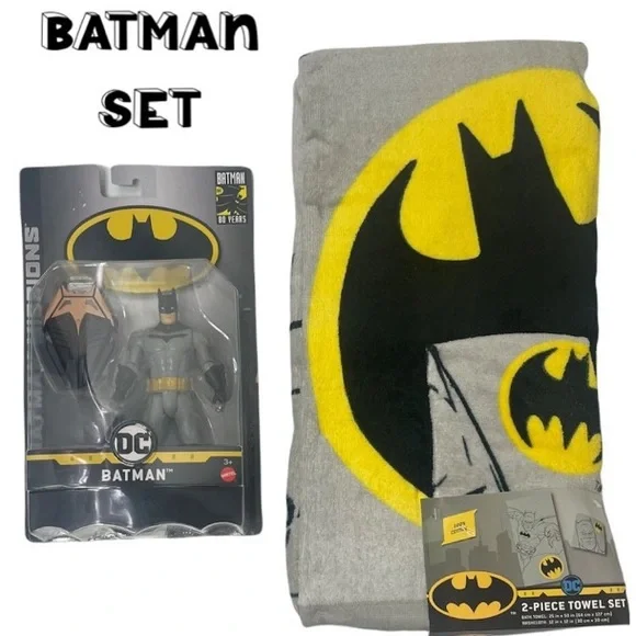 Batman Marvel Toys Batman Action Figure Toy Towel Marvel